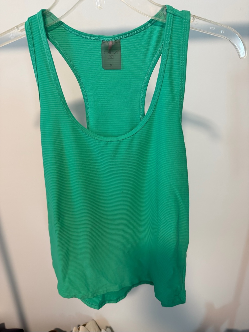 Calla green Ribbed Racerback Tank